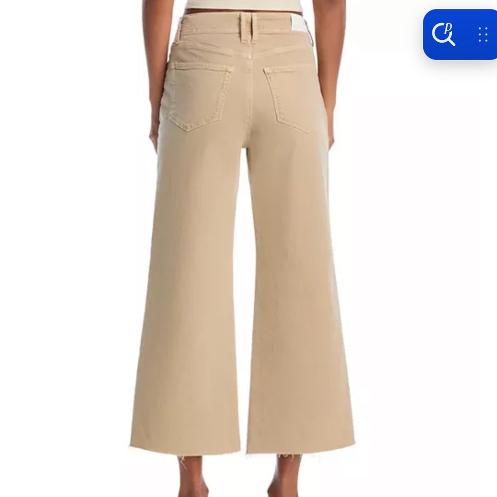 Paige Anessa - Wide Leg Light Beige Jeans - Picture 2 of 10
